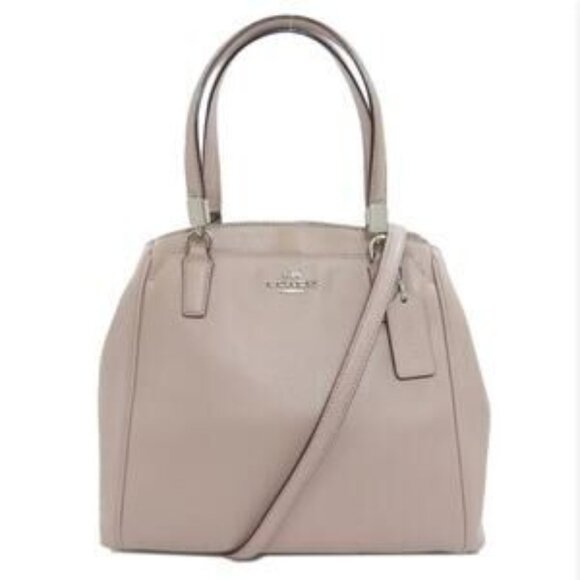 Coach Handbags - Euc Coach Margot Carryall Beige Leather Crossbody Bag Purse m
